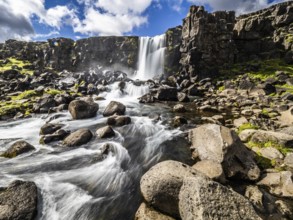 Oxararfoss, Thingvellir National Park, Iceland, Europe