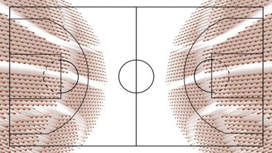 Basketball court background, Basketball Ball, White background