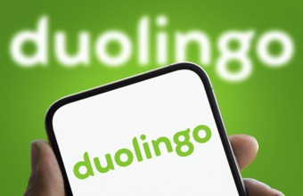 Dhaka, Bangladesh- 6 Jan 2025: Duolingo logo is displayed on smartphone. Duolingo Inc is an