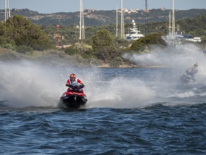 Olbia, Italy - September 16 - 20192 Aquabike world Championship gran prix of Italy