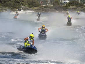 Olbia, Italy - September 16 - 20192 Aquabike world Championship gran prix of Italy