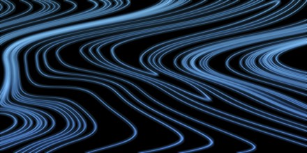 Neon Glow blue lines on a dark background, Glowing background