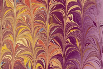 Abstract marbling floral pattern for fabric, tile design. background texture
