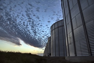 Grain Elevator Saskatchewan blue sky storage Canada