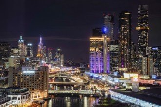 Melbourne night (Melbourne). Shooting Location: Melbourne