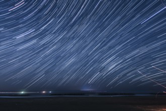 100 minutes star of the trajectory (Sendai Arahama Coast). Shooting Location: Sendai, Miyagi