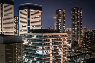 High-rise apartment group of Toyosu (Koto-ku, Tokyo). Shooting Location: Tokyo metropolitan area