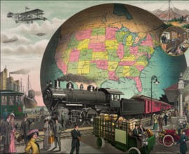 Traffic, early 20th century, c. 1910