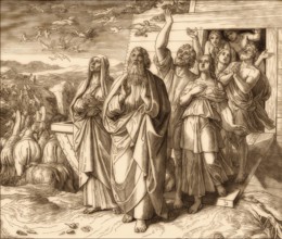 Noah Exits the Ark, Old Testament, by Julius Schnorr von Carolsfeld, 1860