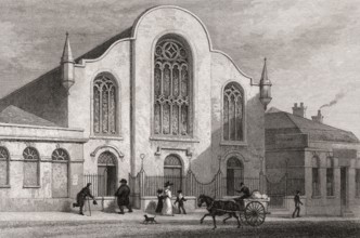 Lady Yester's Church, Edinburgh, Scotland, 19th century, from Modern Athens by Th. H. Shepherd