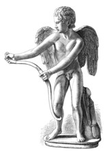 Eros, the Greek god of sexual attraction, stringing his bow, Capitoline Museum