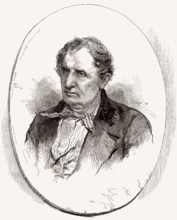 James Fenimore Cooper, 1789 - 1851, amerikanischer Schriftsteller von Liebesromanen, Autor von The