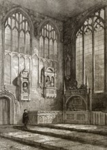 The Shakespeare funerary monument, Holy Trinity Church, Stratford-upon-Avon, England, Great Britain