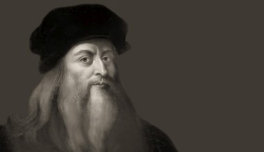 Leonardo da Vinci, 1452 - 1519, Italian painter, sculptor, architect and engineer, digitally edited