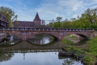 View of Nuremberg's old town, Germany, Europe