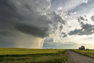 Summer Storms in the Canadian Prairies Dramatic Scenes