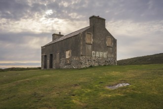 The old cafe shelter at the Chasm near Cregneash, Rushen, Isle of Man, Europe