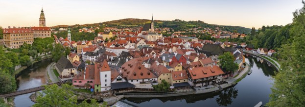 Panorama of ?eský Krumlov in the Czech Republic