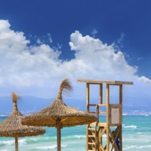 Majorca sArenal arenal beach Platja de Palma in mallorca Balearic Islands