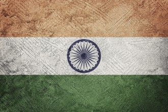 Grunge India flag. India