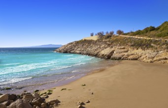 Cala Llenguadets Platja Salou beach in Tarragona of Catalonia