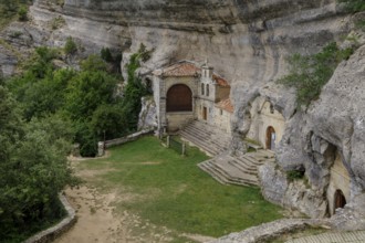 Cave Hermitage of San Bernabé, Ojo Guareña, Espinosa de los Monteros, Castilla y Leon, Spain,