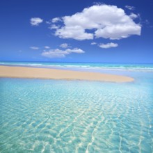 Jandia beach Mal Nombre Fuerteventura at Canary Islands of Spain