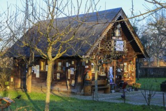 Historic wooden houses, Russian colony Alexandrowka, Potsdam, Brandenburg, Germany, Europe