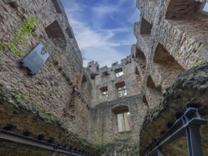 Auerbach Castle on the Bergstrasse, castle ruins, Bensheim, Hesse, Germany, Europe