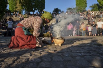 Germany, Berlin, 30.04.2025, Peaceful Walpurgis in Mauerpark, Amphitheatre, Preparation Peace