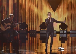 The singer Julio Iglesias Jr. at the recording of The Beatrice Egli Show in Berlin-Adlershof
