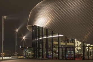 Hamburg harbour theatre on the elbe