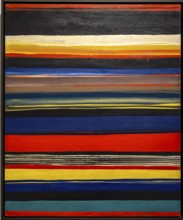 José Luis Zumeta, Painting, 1961, oil on canvas stuck to conglomerate, Museo de Bellas Artes,