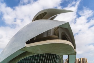 Valencia, Spain, July 30, 2023: View of Palau de les Arts Reina Sofia in Valencia in the City of