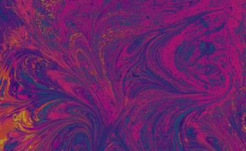 Traditional Ottoman Turkish abstract marbling art patterns as background