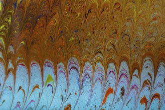 Abstract marbling art patterns in paint as background