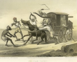 Colonial Indian images, our stage, coaching, India, Asia
