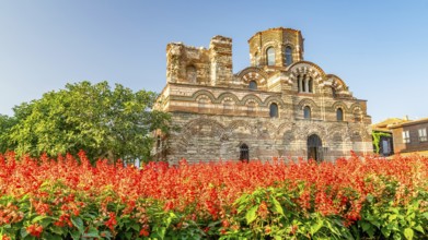 Church of Christ Pantocrator in Nessebar ancient city. Nesebar, Nesebr is a UNESCO World Heritage