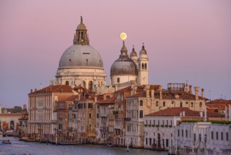 Sunset view of Basilica di Santa Maria della Salute (Saint Mary of Health), a Catholic church in