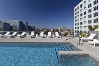 Travel, pool at the Hotel Hyatt Centric, Montreal Province of Quebec, Canada, North America