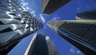 Architecture, buildings, skyscrapers, banks, finance, financial district, financial centre,