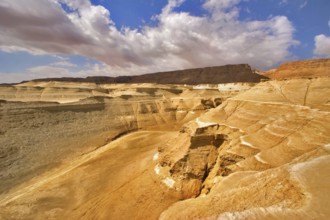 Picturesque ancient mountains about the Dead Sea in Israel