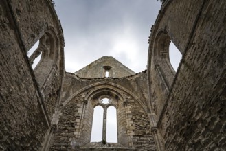 The ruin of the abbey des chateliers on the island of Re, Ile de Re, France, Europe