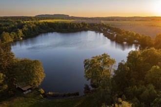Lake Treuer neighbouring pond Harzgerode Straßberg
