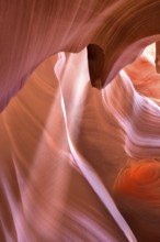 Exit from Antelope Canyon lit by the sun