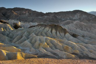 A beautiful and well-known part of Death valley Zabriskie-point