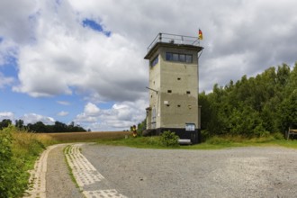 The former GDR border tower in Bartolfelde, between Bartolfelde and Bockelnhagen, is located on the