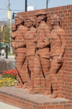 Montgomery, Alabama - Legacy Plaza, which contains artwork about the civil rights movement. The