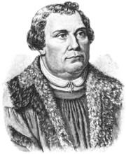 Portrait of Dr Martin Luther (1483 Eisleben, 1546 Eisleben), founder of Protestantism, translator