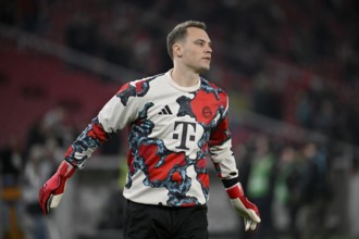 Warm-up training, goalkeeper Manuel Neuer FC Bayern Munich FCB (01) MHPArena, MHP Arena Stuttgart,